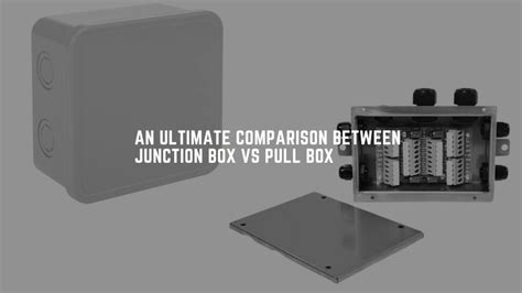 is junction box necessary|utility box vs junction.